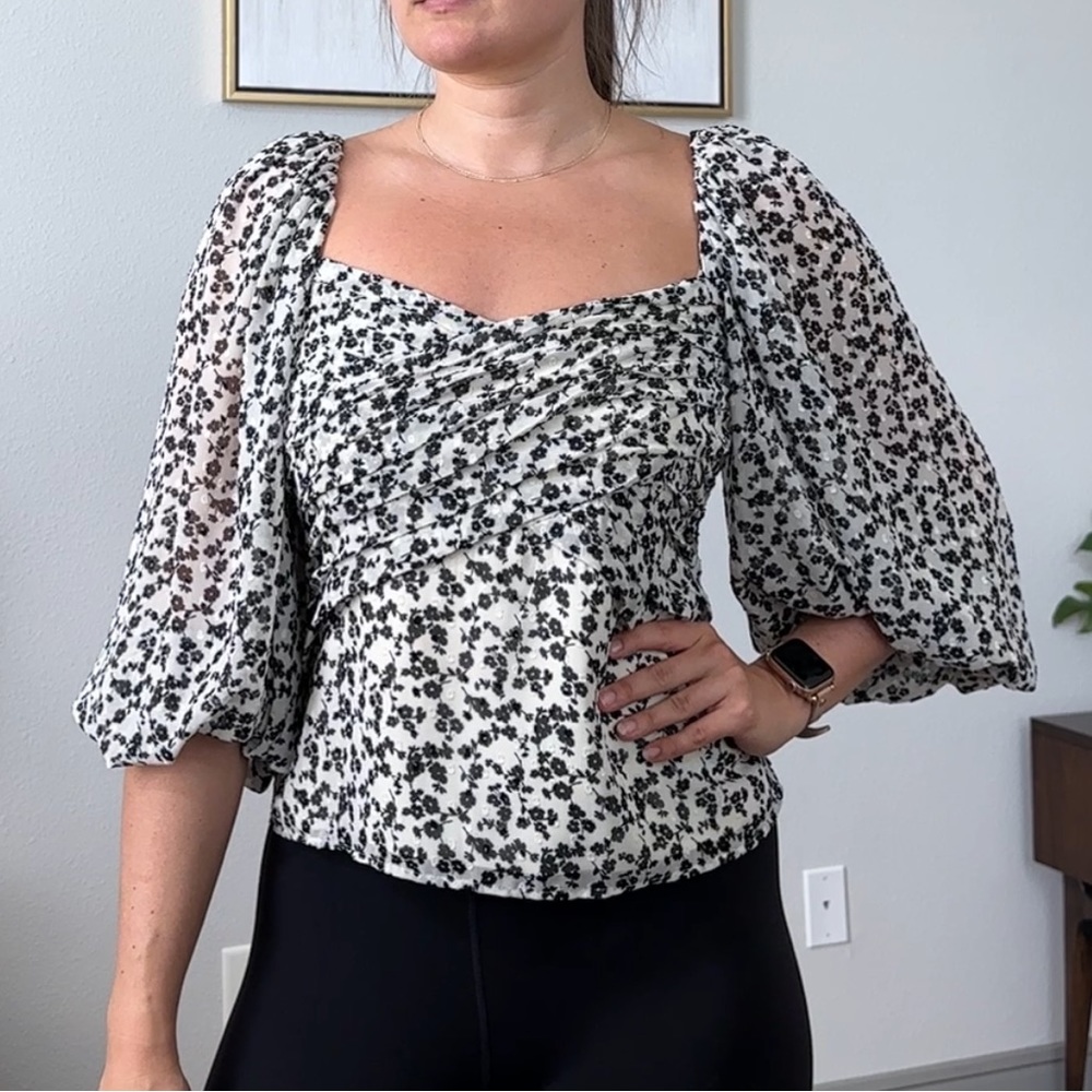 Express Balloon Sleeve Blouse